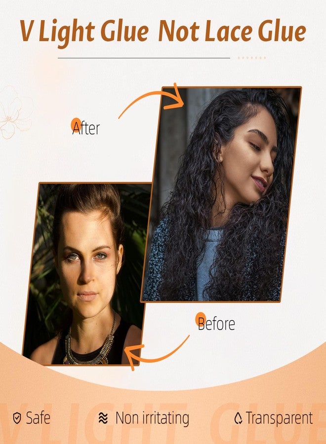 Prosa V Light Hari Extensions Glue - Suitable for Hair Extensions and Wig Extensions adhesives for V Light 20ml (Colourless 1 pc) - Image 5